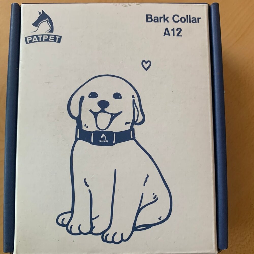 Patpet bark collar medium dog new in box A12 pet training by no shock or shock